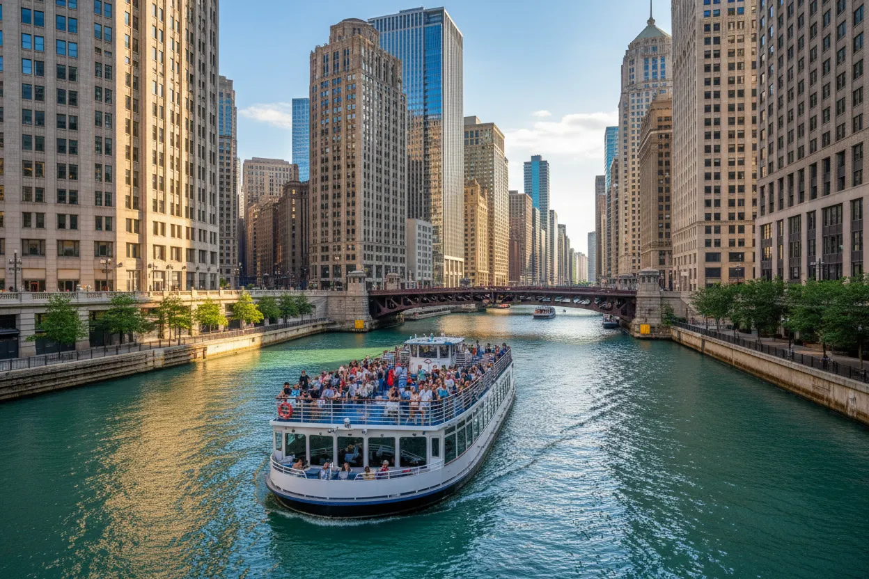 Architecture Boat Tour on Chicago River